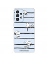 Funda para Samsung Galaxy A33 5G Oficial de Peanuts Snoopy rayas - Snoopy