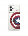 Funda para Realme GT 2 Pro Oficial de Marvel Capitán América Escudo Transparente - Marvel