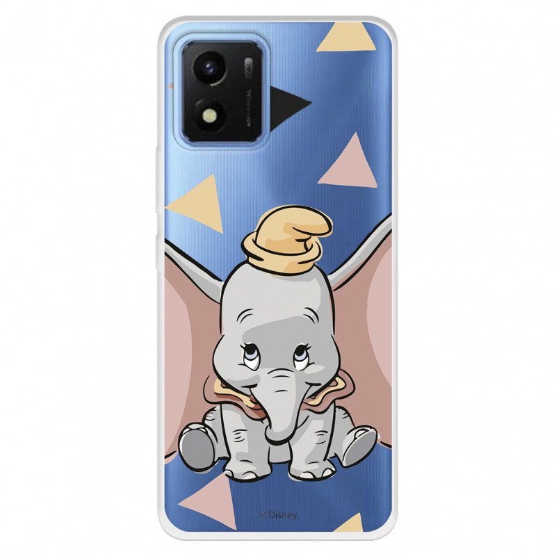 Funda para Vivo Y01 Oficial de Disney Dumbo Silueta Transparente - Dumbo