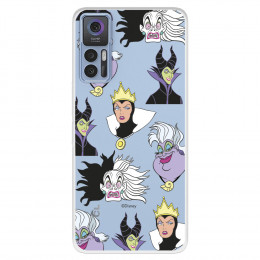 Funda para TCL 30 5G Oficial de Disney Villanas Patrón - Villanas Disney