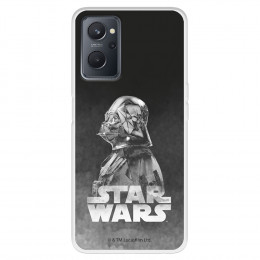 Funda para Realme 9i Oficial de Star Wars Darth Vader Fondo negro - Star Wars