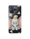 Funda para Realme 9i Oficial de Disney Dumbo Silueta Transparente - Dumbo