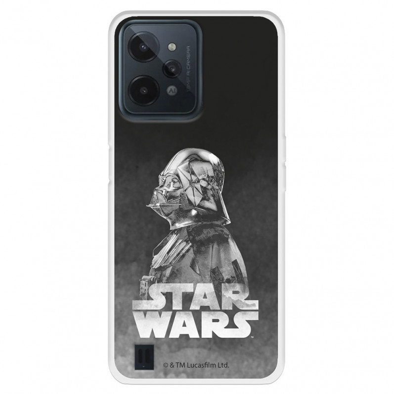 Funda para Realme C31 Oficial de Star Wars Darth Vader Fondo negro - Star Wars