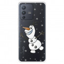 Funda para Vivo V23 Oficial de Disney Olaf Transparente - Frozen