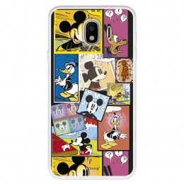 Funda para Samsung Galaxy J4 2018 Oficial de Disney Mickey Comic - Clásicos Disney