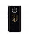 Funda para Motorola Moto G5 del Atlético de Madrid Escudo Dorado Fondo Negro  - Licencia Oficial Atlético de Madrid