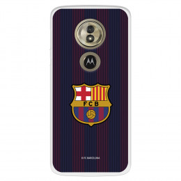 Funda para Motorola Moto G6 Play del FC Barcelona Rayas Blaugrana  - Licencia Oficial FC Barcelona