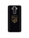 Funda para LG G4 del Atlético de Madrid Escudo Dorado Fondo Negro  - Licencia Oficial Atlético de Madrid