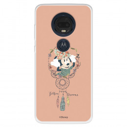 Funda para Motorola Moto G7 Plus Oficial de Disney Minnie Atrapasueños - Clásicos Disney