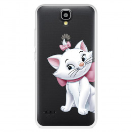 Funda para Huawei Y560 Oficial de Disney Marie Silueta - Los Aristogatos