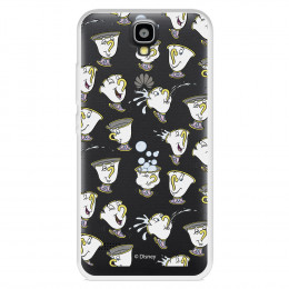 Funda para Huawei Y560 Oficial de Disney Chip Potts Siluetas - La Bella y la Bestia