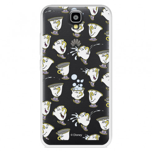 Funda para Huawei Y560 Oficial de Disney Chip Potts Siluetas - La Bella y la Bestia