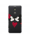 Funda para Huawei Y560 Oficial de Disney Mickey y Minnie Beso - Clásicos Disney