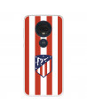 Funda para Motorola Moto G7 Plus del Atlético de Madrid Escudo Rojiblanco  - Licencia Oficial Atlético de Madrid