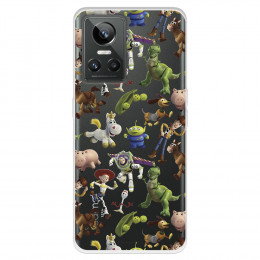 Funda para Realme GT Neo 3 Oficial de Disney Muñecos Toy Story Siluetas - Toy Story