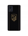 Funda para Alcatel 1B 2022 del Atlético de Madrid Escudo Dorado Fondo Negro - Licencia Oficial Atlético de Madrid