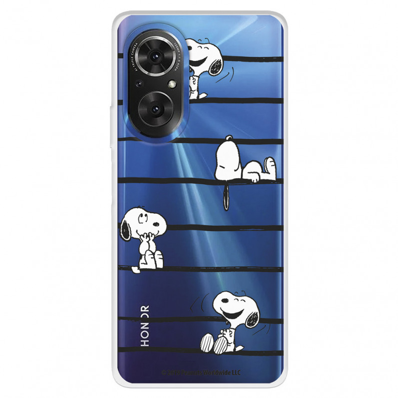 Funda para Huawei Nova 9 SE Oficial de Peanuts Snoopy rayas - Snoopy