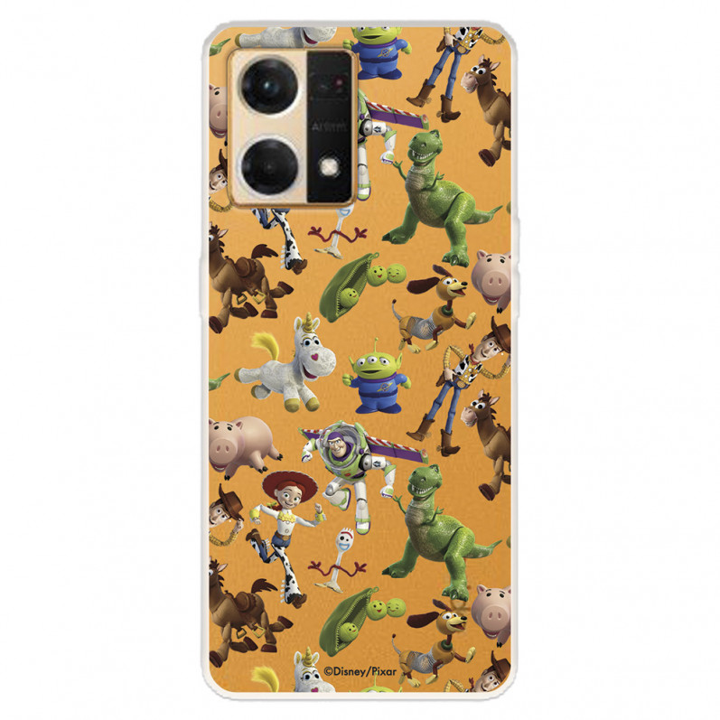 Funda para Oppo Reno 7 4G Oficial de Disney Muñecos Toy Story Siluetas - Toy Story