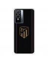 Funda para Vivo Y76 5G del Atlético de Madrid Escudo Dorado Fondo Negro  - Licencia Oficial Atlético de Madrid