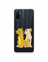 Funda para Oppo A53s Oficial de Disney Simba y Nala Silueta - El Rey León