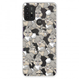 Funda para Motorola Moto G30 Oficial de Disney Tambor Patrones - Bambi