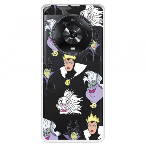 Funda para Huawei Honor Magic4 Lite Oficial de Disney Villanas Patrón - Villanas Disney