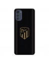 Funda para Motorola Moto E32 del Atlético de Madrid Escudo Dorado Fondo Negro  - Licencia Oficial Atlético de Madrid