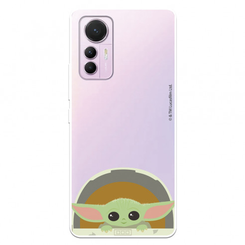 Funda para Xiaomi Mi 12 Lite 5G Oficial de Star Wars Baby Yoda Sonrisas - The Mandalorian