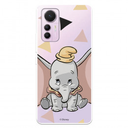 Funda para Xiaomi Mi 12 Lite 5G Oficial de Disney Dumbo Silueta Transparente - Dumbo