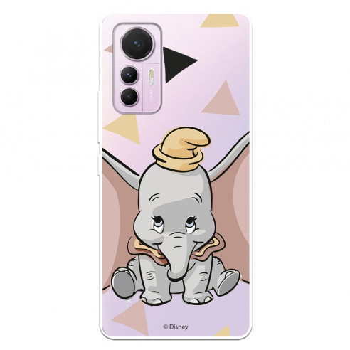 Funda para Xiaomi Mi 12 Lite 5G Oficial de Disney Dumbo Silueta Transparente - Dumbo