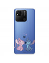 Coque pour Xiaomi Redmi 10A Officielle de Disney Angel & Stitch Bisou - Lilo & Stitch