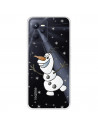 Funda para Realme Narzo 50A Prime Oficial de Disney Olaf Transparente - Frozen