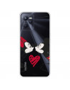 Funda para Realme Narzo 50A Prime Oficial de Disney Mickey y Minnie Beso - Clásicos Disney