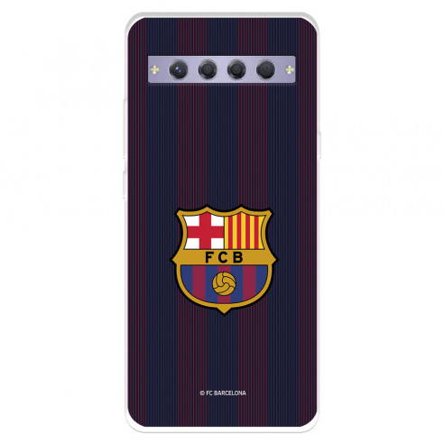 Funda para TCL 10 Plus del FC Barcelona Rayas Blaugrana  - Licencia Oficial FC Barcelona