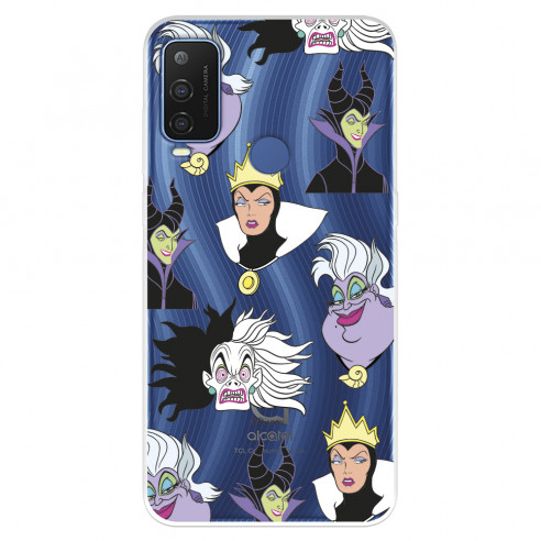 Funda para Alcatel 1 L Pro Oficial de Disney Villanas Patrón - Villanas Disney