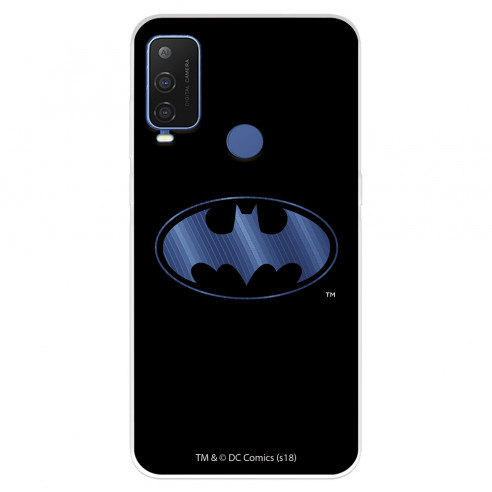 Funda para Alcatel 1 L Pro Oficial de DC Comics Batman Logo Transparente - DC Comics