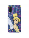 Funda para Alcatel 1 L Pro Oficial de Disney Campanilla Flores - Peter Pan