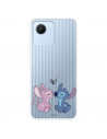 Funda para Realme C30 Oficial de Disney Angel & Stitch Beso - Lilo & Stitch