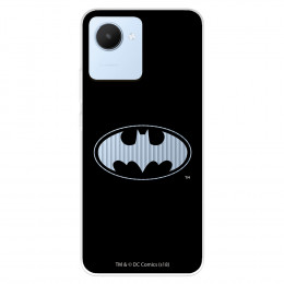 Funda para Realme C30 Oficial de DC Comics Batman Logo Transparente - DC Comics