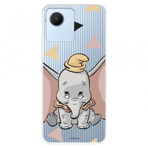 Funda para Realme Narzo 50i Prime Oficial de Disney Dumbo Silueta Transparente - Dumbo