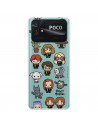 Coque pour Xiaomi Poco C40 Officielle d'Harry Potter personnages Icones - Harry Potter