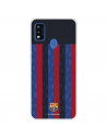 Funda para ZTE Blade A51 del FC Barcelona Fondo Rayas Verticales  - Licencia Oficial FC Barcelona