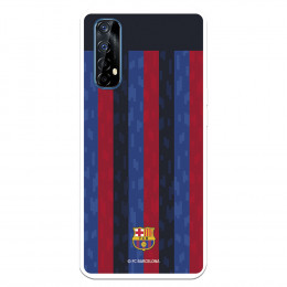 Funda para Realme 7 del FC Barcelona Fondo Rayas Verticales  - Licencia Oficial FC Barcelona