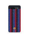 Funda para LG K51s del FC Barcelona Fondo Rayas Verticales  - Licencia Oficial FC Barcelona