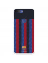 Funda para Alcatel 1S 2019 del FC Barcelona Fondo Rayas Verticales  - Licencia Oficial FC Barcelona