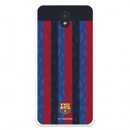 Funda para LG K30 del FC Barcelona Fondo Rayas Verticales  - Licencia Oficial FC Barcelona