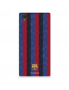 Funda para Sony Xperia L1 del FC Barcelona Fondo Rayas Verticales  - Licencia Oficial FC Barcelona