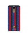 Funda para LG K10 2017 del FC Barcelona Fondo Rayas Verticales  - Licencia Oficial FC Barcelona