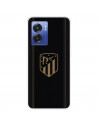 Funda para Realme Narzo 50 5G del Atlético de Madrid Escudo Dorado Fondo Negro  - Licencia Oficial Atlético de Madrid