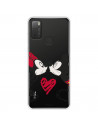 Funda para TCL 20Y Oficial de Disney Mickey y Minnie Beso - Clásicos Disney